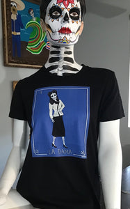 T-shirt- La Dama Woman’s black fitted tee